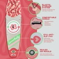 thumbnail image 5 of 11' Stand Up Paddle Boards Surf Control with Premium SUP Board Accessories Backpack & Removable Fins, 34" Wide Inflatable Paddle Boards of All Skill Levels (Peach Pink), 5 of 6