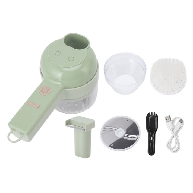 Picadora de ajo portátil con puerto de alimentación abierto y carga USB, cuerpo impermeable, cuchilla de acero inoxidable, picadora de alimentos