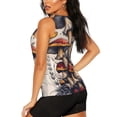 thumbnail image 3 of Fotbe Cute Forest Mushrooms Blusas Sin Mangas para Mujer – Estilo Casual, Corte Suelto, Slim-Fit, Cuello Redondo Deportivo, Tops de Verano para Gimnasio y Yoga-Small, 3 of 7