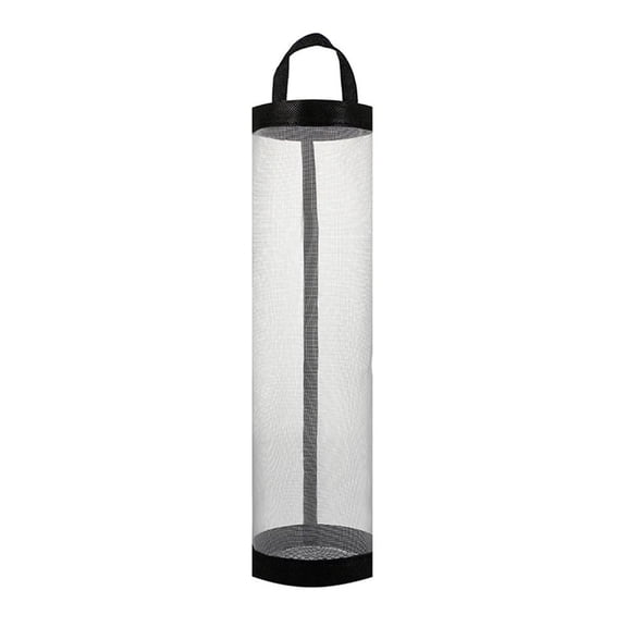 Hanging Plastic Bag Holder and Dispenser, Grocery Bag Storage Organizer for Kitchen, Wall-Mounted Trash Bag Collector and Organizer, 1 Pack A#038 Gray