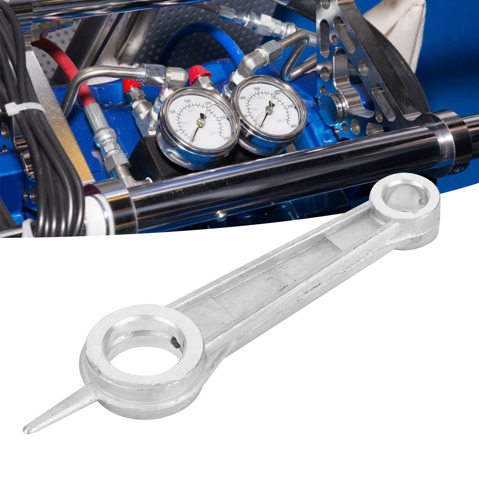 ESTINK Connecting Rod,Connecting Rod Double Pin Cast Aluminum Low Inertia Connecting Rod