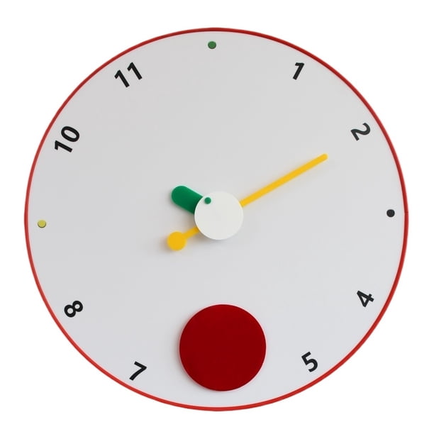 Reloj de pared silencioso minimalista moderno con pilas, combinable.