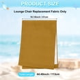 thumbnail image 3 of Uxcell Beach Sling Chair Replacement Canvas, 41x113cm Lounge Chair Fabric Brown, 3 of 7