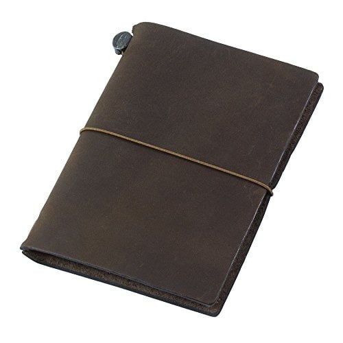 Cuaderno de viaje Midori Way Notebook Tamaño Pasaporte Marrón