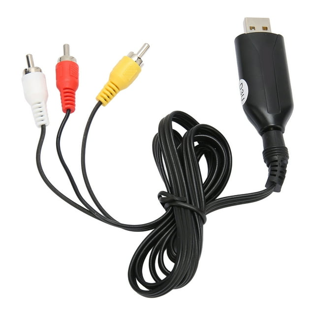 Carte de Capture Vidéo USB, Plug and Play AV vers USB Carte de Capture Vidéo VHS vers DVD Compact pour PC