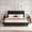 Black, variant on VIPLOV Full Size Bed Headboard with Headboard, Upholstered Bed Frames, Black