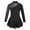Black, variant on TiaoBug Girls' Sparkly Dance Dress Mock Neck Mesh Figure Ice Skating Dress Spandex Long Sleeves Dance Leotard Purple 12