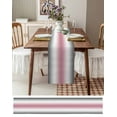 thumbnail image 3 of nqOlkjepod Gray Pink Table Runner 72 Inches Long Farmhouse Dress Scarves, Modern Gradient Geometric Dining Tablerunner for Coffee Table/Kitchen Island/Party Décor, 18" x 72", 3 of 8
