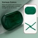 thumbnail image 2 of Seitruly Estuche portátil, caja de almacenamiento de tirantes, protector bucal, sello de plástico transparente con soporte de partición para cuidado de los oídos Verde L, 2 of 6