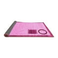 thumbnail image 2 of Ahgly Company Indoor Rectangle Solid Pink Modern Area Rugs, 2' x 4', 2 of 4