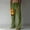 Green, variant on WXLWZYWL Men's Cotton Linen Pants Elastic Drawstring Waist Casual Wide Leg Pants Straight Leg Yoga Pants Lightweight Summer Beach Pants