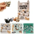 thumbnail image 6 of 3D Handmade Origami Cat Model DIY Paper Cats DIY Cat Camp Origami Animal Shaped Decoration Kit Fold Your Own Paper Cats Stickers Pattern Cute Printing For Crafts Art Kits Models Craft, 6 of 9