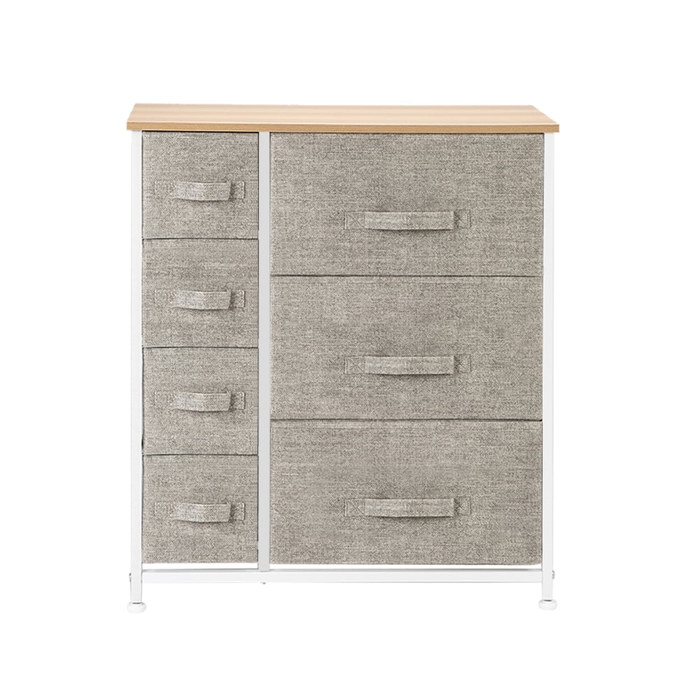 Lowestbest 4 Tier Dresser Organizer, 7 Cube Fabric Dresser Tower For Bedroom/Hallway/Entryway/Closets Lowestbest 4 Tier Dresser Organizer, 7 Cube Fabric Dresser Tower For Bedroom/Hallway/Entryway/Closets
