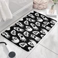thumbnail image 3 of Ghost Boo Halloween Pattern Flannel Non Slip Door Rugs,Washable Door Mats Indoor,Decorative Door Mats,Dirt-Resistant and Absorbent Doormat for Entrance,Bedroom,Kitchen,Bathroom,31.5x17in(80x43cm), 3 of 4