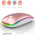 thumbnail image 3 of Bluetooth Rechargeable wireless Mouse for MacBook pro MacBook Air Mac Laptop Chromebook Windows Notebook MacBook HP PC DELL, 3 of 10