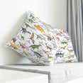 thumbnail image 3 of Dinosaur Pillow Covers 16x16 Inch Decorative Throw Pillow Cover, Funny Dino Cute Cartoon Boys Girls Children Sofa Pillowcases Accent Cushion Case Home Decor Bedroom Living Room, 3 of 6
