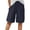 A-Navy2218, variant on XIAONU Womens Solid Bermuda Shorts Drawstring Waist Side Pockets Bottoms