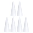 thumbnail image 1 of 6 conos blancos en forma de cono, juguetes para niños, decoraciones de fiesta DIY, adornos de cono, 1 of 6