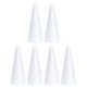 thumbnail image 1 of EeaseMX 6 conos blancos en forma de cono, juguetes para niños, decoraciones de fiesta DIY, adornos de cono, 1 of 8