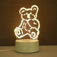 thumbnail image 2 of Regalo al por mayor, lámpara acrílica 3D personalizada, luz nocturna alimentada por USB, soporte Diy, logotipo de dibujo, pequeña lámpara de mesa bonita, 2 of 4