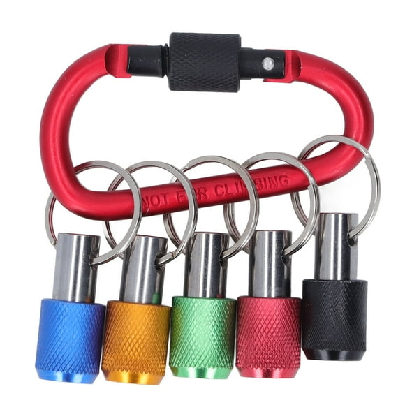 Bit Holderwith Keychain,1/4in Hex Shank Bit Hex Shank Bit Holder Driver Bit Holder Set Reliable and Durable