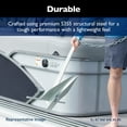 thumbnail image 5 of Lewmar PGX Galvanized Fluke Anchor Kit 8 lbs., for Boats up to 24', Includes Anchor, 5' of 1/4" G4 Chain, 125' of 1/2" 3-Strand rode - 2020222277, 5 of 8