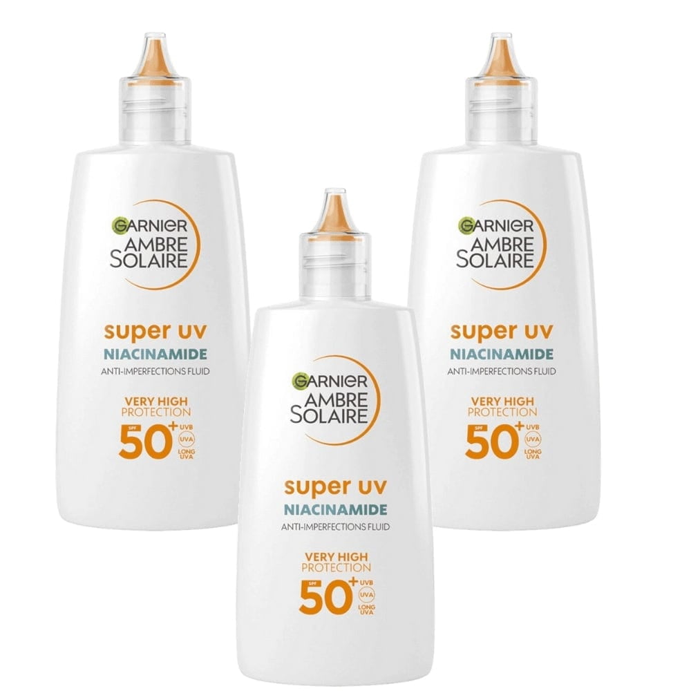 Garnier Super UV SPF50 日焼け止め 40ml 5本セット Garnier Ambre Solaire Super UV Vitamin C Facial SPF50+ Cream 40ml