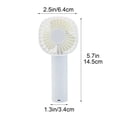 thumbnail image 2 of SIYTUAU Usb Handheld Mini Fan Powerful Wind Portable Small Fan Rechargeable Quiet For Home Office Travel White Color, 2 of 5