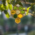 thumbnail image 4 of Honeycomb Bee Sun Catcher 2D Acrylic Window Hanging Ornament for Home,Garden Nursery Cute Bee Decor, Spring Summer Wall Art - Handmade Gift for Women, Mom, Grandma, Birthday Housewarming, 4 of 5