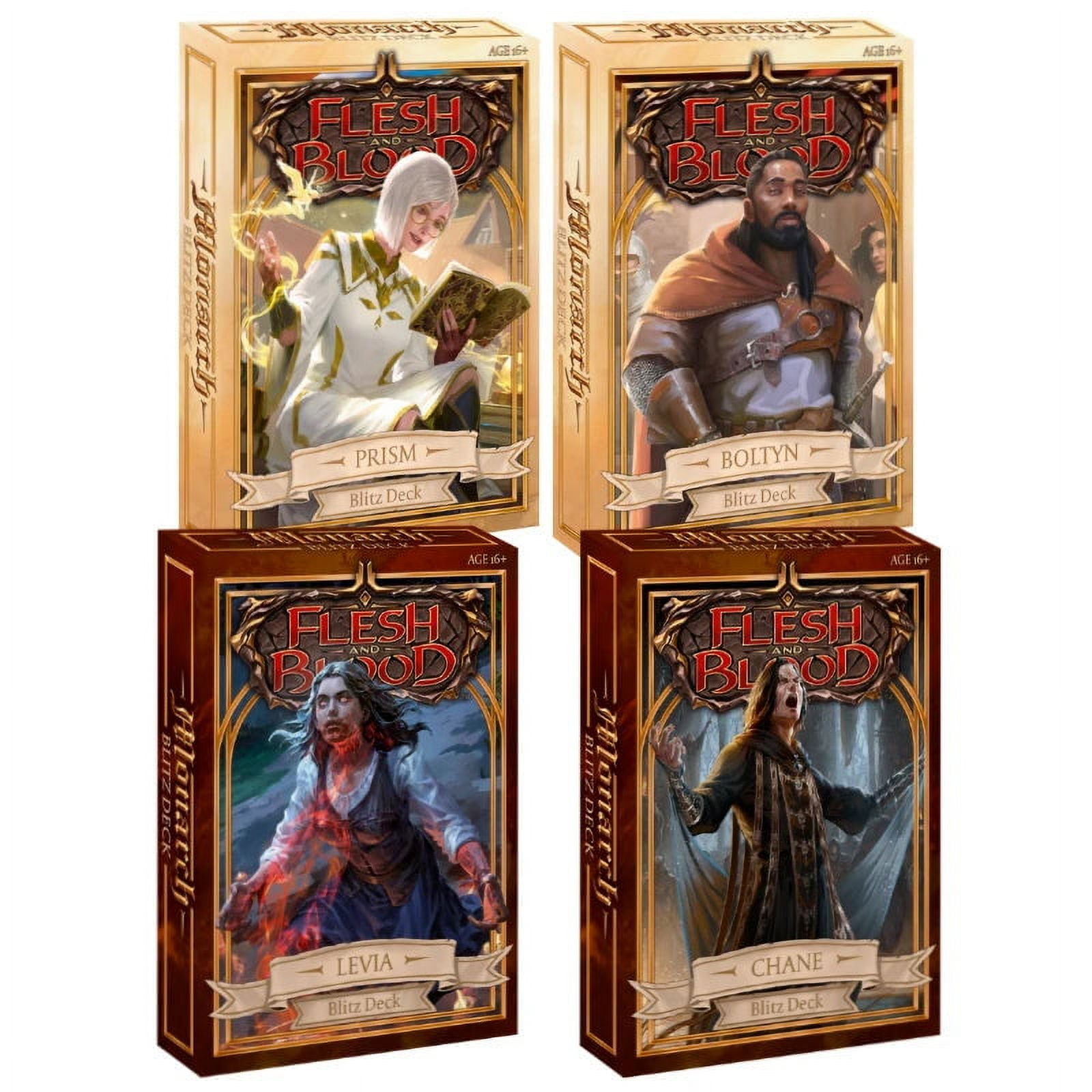 Flesh and Blood TCG: Monarch Blitz Deck Display Box - 8 Decks [Card Game, 2  Players]