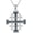 Abalone, variant on Jerusalem Cross Necklace 925 Sterling Silver Stone Cross Necklaces Religious Jewelry Christian Catholic Gifts for Men Women Christians