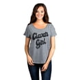 thumbnail image 2 of Clever Girl Women's Fashion Slouchy Dolman T-Shirt Tee Heather Grey Small, 2 of 4
