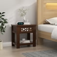 thumbnail image 3 of Gymax Side End Table Nightstand w/ Drawer Wood for Living Room Bedroom Rustic Brown, 3 of 10
