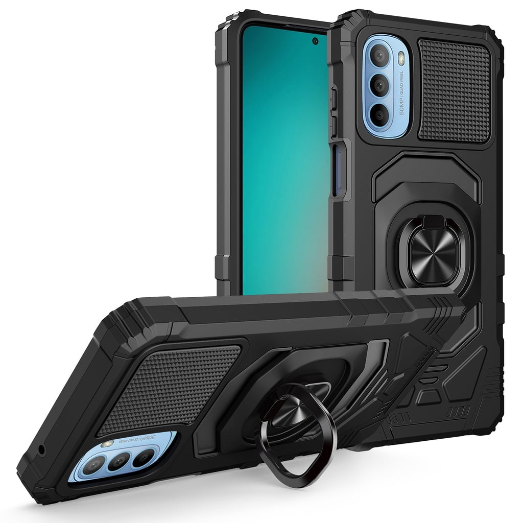 Herformuleren Van waarom Spy case for Moto G Stylus 2022 Case, Moto G Stylus 4G 2022 Case with  Tempered Glass Screen Protector Car Mount Ring Kickstand Shockproof Phone  Case - Black - Walmart.com