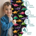 thumbnail image 3 of Kid Curtains,Cute Dinosaur Cartoon Pattern Kid Insulated Curtains Set Of 2,Bedroom Essentials,Toddler Room Decor 52"x63", 3 of 5