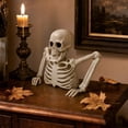 thumbnail image 6 of Tabletop White Plastic Half Skeleton Halloween Prop Decoration,2026 Halloween New Home Decor, 6 of 8