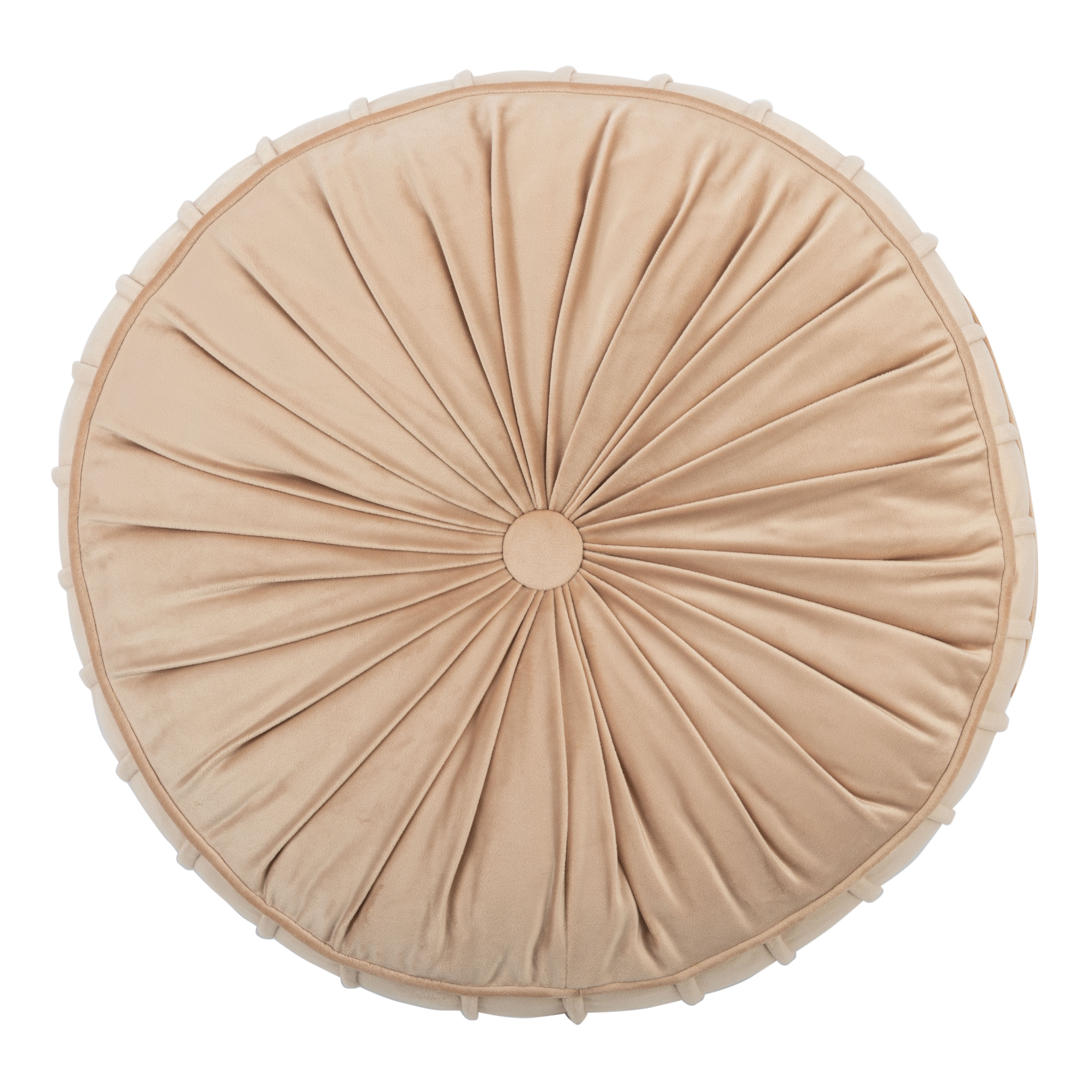 Safavieh Clary 18" x 18" Solid Round Tufted Floor Pillow