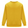 thumbnail image 6 of GigrtiJin Mens Round Neck Sweatshirt Solid Color Casual Long Sleeved Sweatshirts Comfy Loose Basic Pullover Tops, 6 of 8