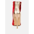 thumbnail image 5 of SLADE Metallic Highlight Red High Heeled Ankle Boots, 5 of 5