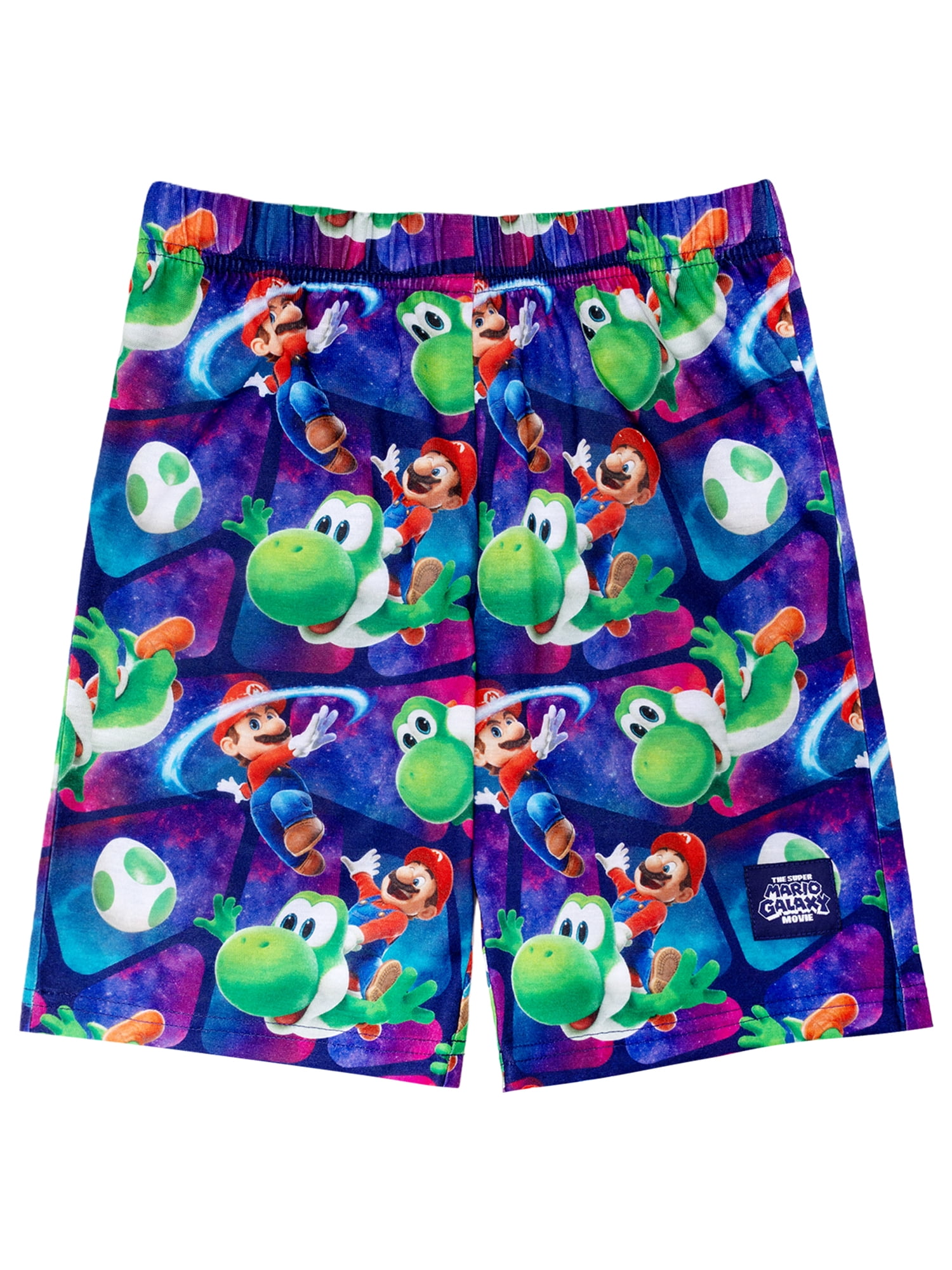 Super Mario Brothers 2-Piece Short Sleeve and Short Pajama Set, 4-12