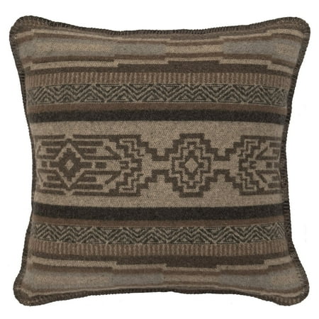 - Wooded River Lodge Lux Geometric Square Indoor Pillow