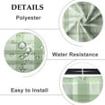 thumbnail image 5 of Green Buffalo Plaid Shower Curtain Farmhouse Texture Rustic Cottagecore Aesthetic Boho Chic Shower Curtains for Countryside Bathroom Bathtubs Decor Waterproof Fabric with Hooks 36x72 Inches, 5 of 6