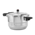 thumbnail image 1 of Stainless Steel Pressure Cooker with Steaming Rack, 80kpa High Pressure Efficient Fast Cooking, Intelligent Safe , Compatible with Gas Stove Induction Cooker Etc, 1 of 7