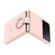 thumbnail image 5 of Funda para teléfono Samsung con anillo de silicona para Galaxy Z Flip 4, color rosa, 5 of 6