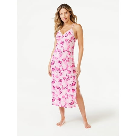 

Sofia Intimates Women s Modal and Lace Chemise