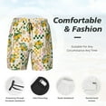 thumbnail image 5 of Fotbe Hawaii Palms Men’s Swim Trunks Quick Dry Swim Shorts Board Shorts with Mesh Lining-Large, 5 of 9