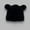 Black, variant on Cute Fuzzy Bear Ear Beanie Hat for Women Skin-Friendly Plush Warm Woolen Hat Winter Faux Fur Cartoon Animal Skull Cap Red