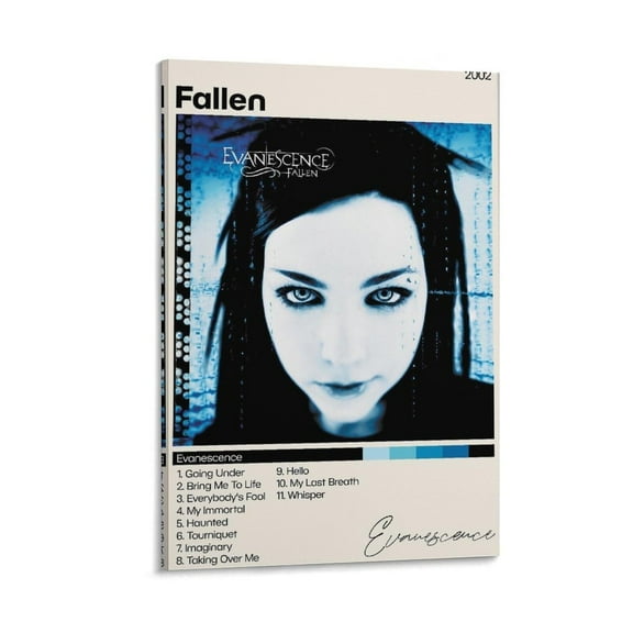 Evanescence Poster Fallen Poster Canvas Poster Wall Art Decor Print Picture Paintings for Living Room Bedroom Decoration