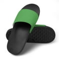 thumbnail image 4 of GZHJMY Stylish Slides for Women Men, Green Solid Color Soft Flexible Slip-on Sandals Slippers, 4 of 7