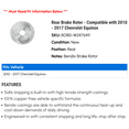 thumbnail image 2 of Rear Brake Rotor - Compatible with 2010 - 2017 Chevy Equinox 2011 2012 2013 2014 2015 2016, 2 of 2